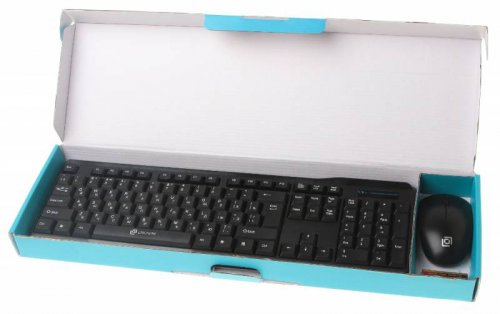 Клавиатура + мышь Оклик 230M клав:черный мышь:черный USB беспроводная фото 9