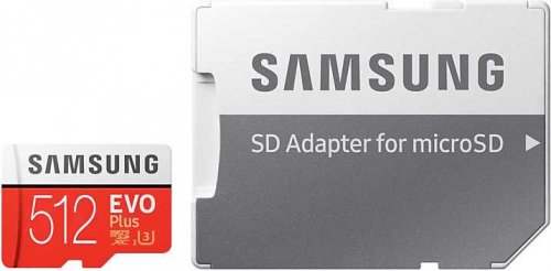 Флеш карта microSDXC 512Gb Class10 Samsung MB-MC512HA/RU EVO PLUS + adapter фото 7
