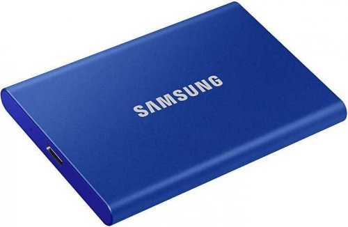 Накопитель SSD Samsung USB-C 500Gb MU-PC500H/WW T7 1.8" синий фото 5