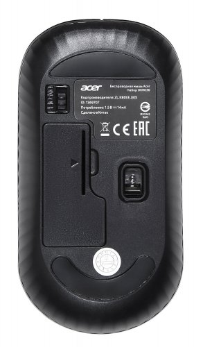 Клавиатура + мышь Acer OKR030 клав:черный мышь:черный USB беспроводная slim фото 12