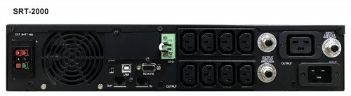 Источник бесперебойного питания Powercom Smart King RT SRT-1000A LCD 900Вт 1000ВА черный фото 5