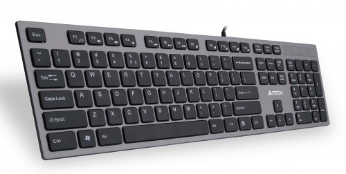 Клавиатура A4Tech KV-300H серый/черный USB slim фото 2