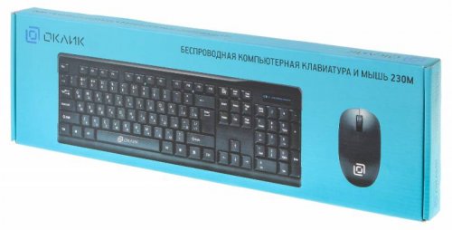 Клавиатура + мышь Оклик 230M клав:черный мышь:черный USB беспроводная фото 7