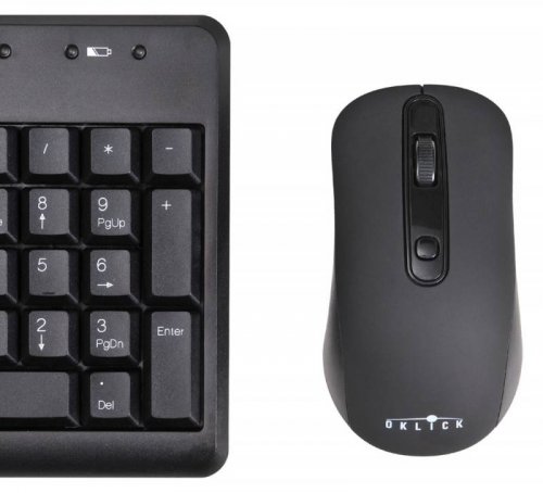 Клавиатура + мышь Оклик 270M клав:черный мышь:черный USB беспроводная фото 3