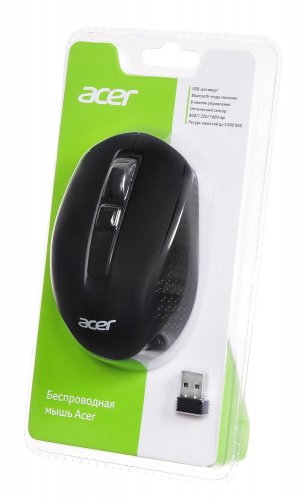 Мышь Acer OMR070 черный оптическая (1600dpi) беспроводная BT/Radio USB (6but) фото 8