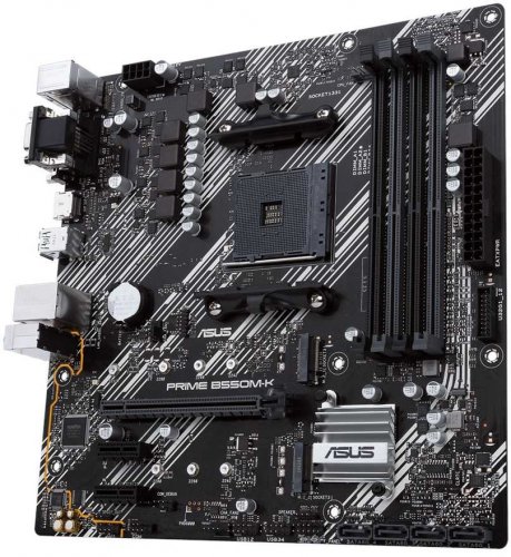 Материнская плата Asus PRIME B550M-K Soc-AM4 AMD B550 4xDDR4 mATX AC`97 8ch(7.1) GbLAN RAID+VGA+DVI+ фото 3