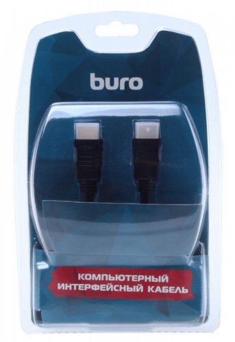 Кабель аудио-видео Buro HDMI (m)/HDMI (m) 3м. Позолоченные контакты черный (BHP RET HDMI30-2) фото 5