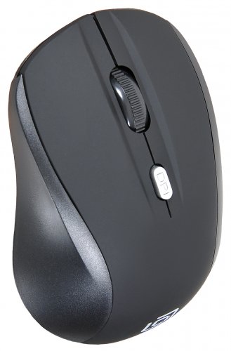 Мышь Оклик 415MW черный оптическая (1600dpi) беспроводная USB для ноутбука (4but) фото 7