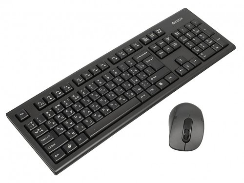 Клавиатура + мышь A4Tech 7100N клав:черный мышь:черный USB беспроводная фото 2