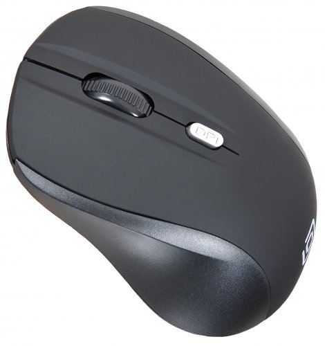 Мышь Оклик 415MW черный оптическая (1600dpi) беспроводная USB для ноутбука (4but) фото 8