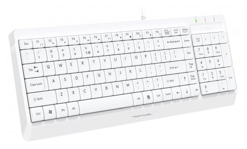 Клавиатура + мышь A4Tech Fstyler F1512 клав:белый мышь:белый USB фото 6