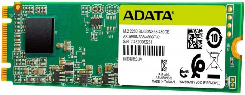 Накопитель SSD A-Data SATA III 480Gb ASU650NS38-480GT-C Ultimate SU650 M.2 2280 фото 2