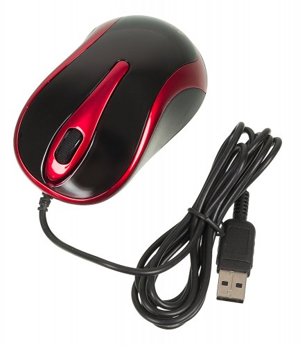 Мышь A4Tech V-Track Padless N-360 красный/черный оптическая (1000dpi) USB (3but) фото 6