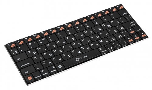 Клавиатура Оклик 840S черный USB беспроводная BT slim фото 2