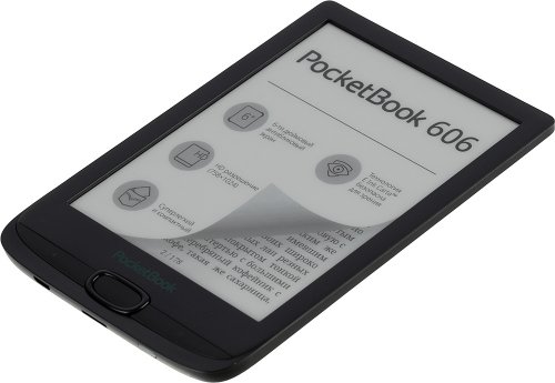 Электронная книга PocketBook 606 6" E-Ink Carta 1024x758 1Ghz 256Mb/8Gb/microSDHC черный фото 2
