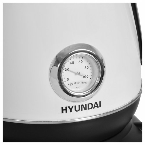 Чайник электрический Hyundai HYK-S4502 1.7л. 2200Вт жемчужный/черный (корпус: нержавеющая сталь/плас фото 6