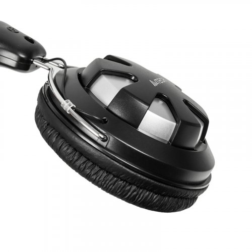 Наушники с микрофоном A4Tech HS-28 серебристый/черный 1.8м накладные оголовье (HS-28 (SILVER BLACK)) фото 3