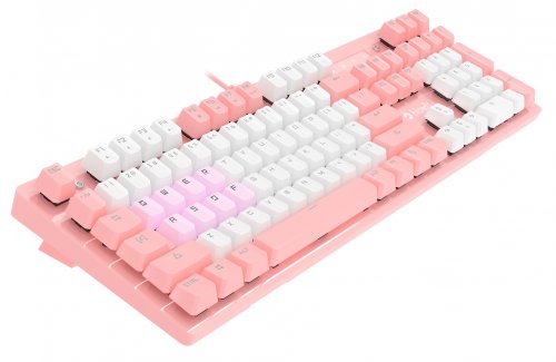 Клавиатура A4Tech Bloody B800 Dual Color механическая розовый/белый USB for gamer LED фото 13