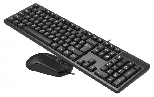 Клавиатура + мышь A4Tech KK-3330S клав:черный мышь:черный USB фото 5