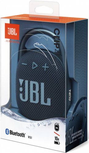 Колонка порт. JBL Clip 4 синий 5W 1.0 BT 15м 500mAh (JBLCLIP4BLU) фото 11