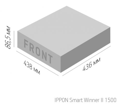 Источник бесперебойного питания Ippon Smart Winner II 1500 1350Вт 1500ВА черный фото 5