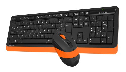 Клавиатура + мышь A4Tech Fstyler FG1010 клав:черный/оранжевый мышь:черный/оранжевый USB беспроводная фото 6