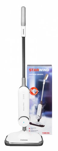 Швабра паровая Starwind SSM5450 1500Вт белый/серый фото 22