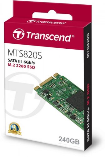 Накопитель SSD Transcend SATA III 240Gb TS240GMTS820S M.2 2280 фото 2