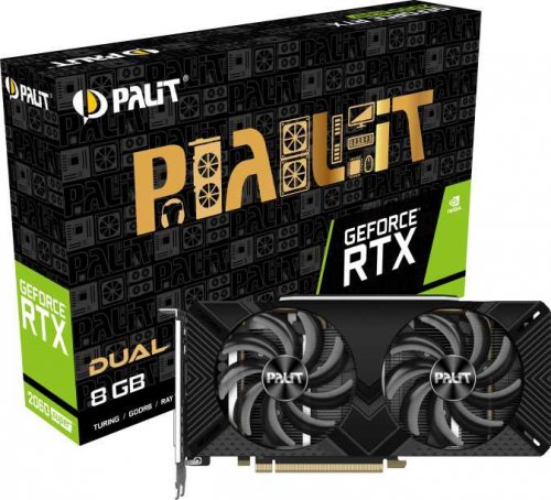 Видеокарта Palit PCI-E PA-RTX2060SUPER DUAL 8G no LED NVIDIA GeForce RTX 2060SUPER 8192Mb 256 GDDR6  фото 5