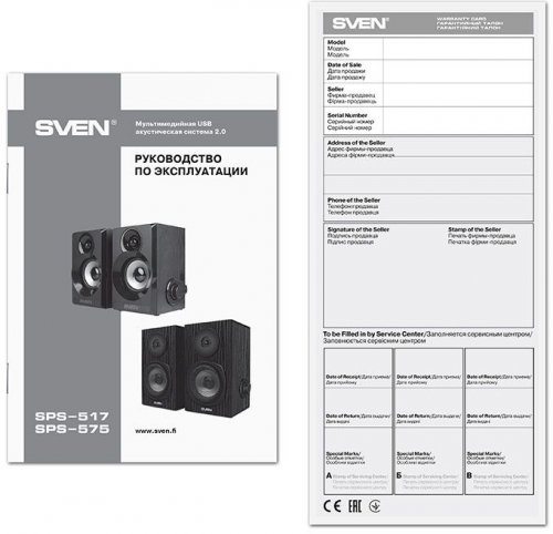 Колонки Sven SPS-517 2.0 черный 6Вт фото 4