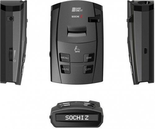 Радар-детектор Silverstone F1 SOCHI-Z GPS приемник черный фото 4
