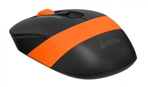 Мышь A4Tech Fstyler FG10 черный/оранжевый оптическая (2000dpi) беспроводная USB (4but) фото 4