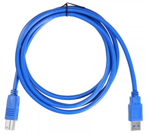 Кабель Buro USB3.0-AM/BM USB A(m) USB B(m) 1.8м синий фото 2
