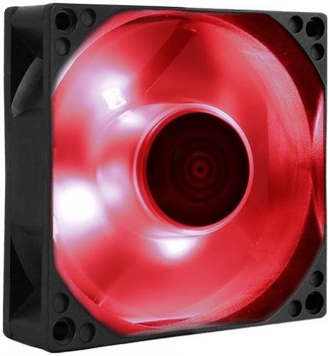 Вентилятор Aerocool Motion 8 Red-3P 80x80mm 3-pin 25dB 90gr LED Ret фото 4