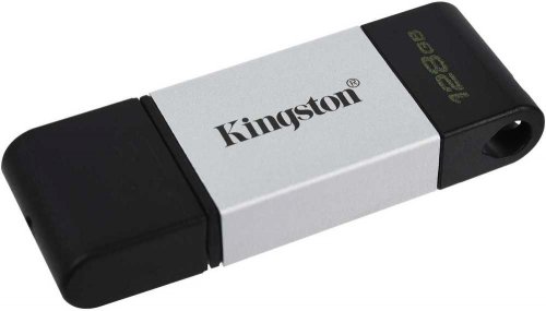 Флеш Диск Kingston 128Gb DataTraveler 80 Type-C DT80/128GB USB3.0 черный фото 2