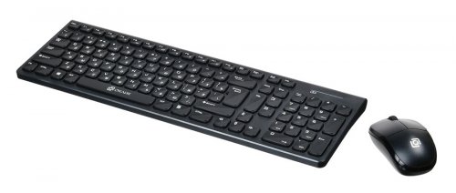 Клавиатура + мышь Оклик 220M клав:черный мышь:черный USB беспроводная slim Multimedia фото 2
