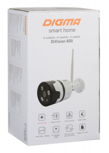 Камера видеонаблюдения IP Digma DiVision 600 3.6-3.6мм цв. корп.:белый/черный (DV600) фото 19