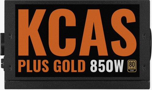 Блок питания Aerocool ATX 850W KCAS PLUS GOLD 850W ARGB 80+ gold 24+2x(4+4) pin APFC 120mm fan color фото 3
