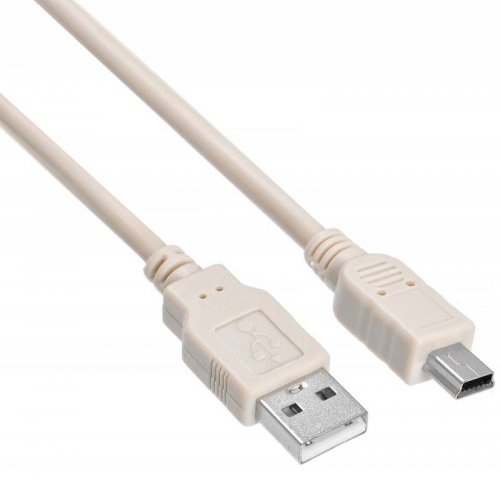 Кабель Buro USB2.0-M5P-1 USB A(m) mini USB B (m) 1м серый фото 3
