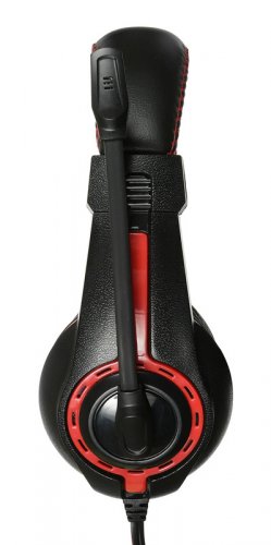 Наушники с микрофоном Оклик HS-L200 черный/красный 2.2м накладные оголовье (Y-819) фото 11