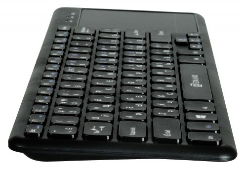 Клавиатура Оклик 830ST черный USB беспроводная slim Multimedia Touch фото 6
