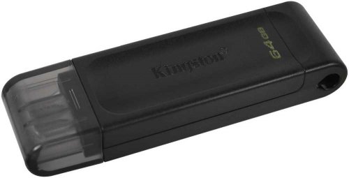 Флеш Диск Kingston 32Gb DataTraveler 70 Type-C DT70/32GB USB3.2 черный фото 2