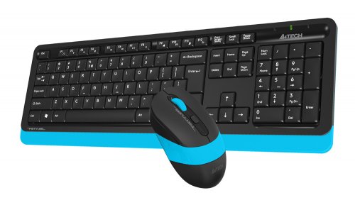 Клавиатура + мышь A4Tech Fstyler FG1010 клав:черный/синий мышь:черный/синий USB беспроводная Multime фото 6