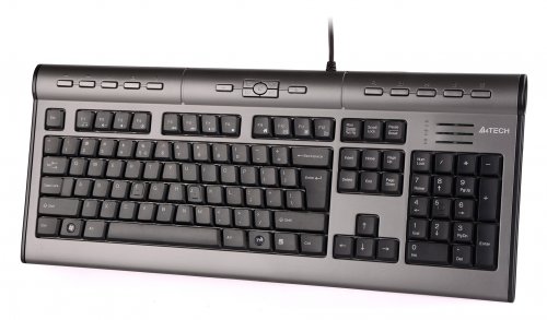 Клавиатура A4Tech KLS-7MUU серебристый/черный USB slim Multimedia фото 3