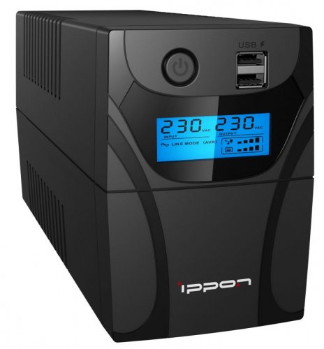 Источник бесперебойного питания Ippon Back Power Pro II 800 480Вт 800ВА черный фото 4