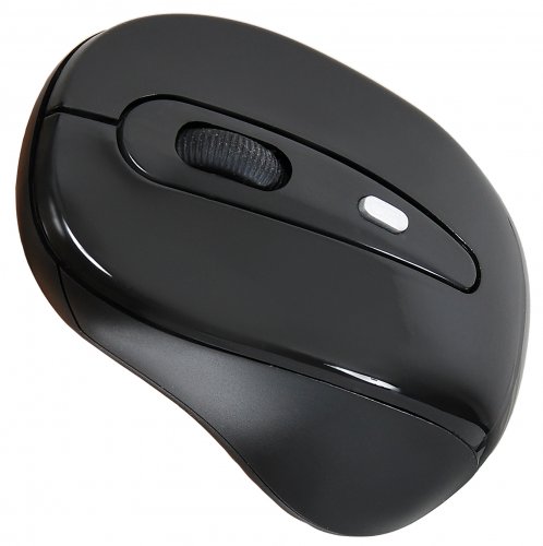 Мышь Оклик 435MW черный оптическая (1600dpi) беспроводная USB для ноутбука (4but) фото 5