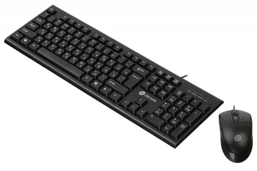 Клавиатура + мышь Оклик 640M клав:черный мышь:черный USB фото 2