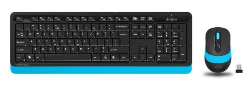 Клавиатура + мышь A4Tech Fstyler FG1010 клав:черный/синий мышь:черный/синий USB беспроводная Multime фото 2