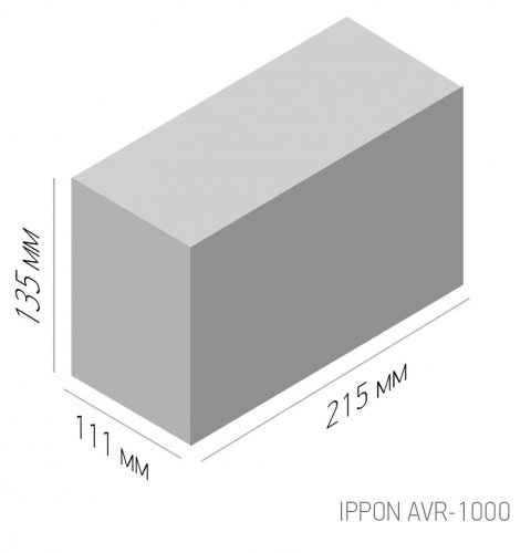Стабилизатор напряжения Ippon AVR-1000 600Вт 1000ВА фото 2