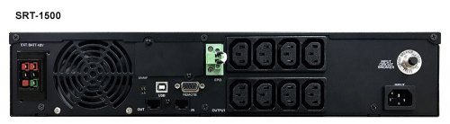 Источник бесперебойного питания Powercom Smart King RT SRT-1500A LCD 1350Вт 1500ВА черный фото 4
